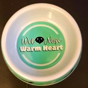 Green, White & Black Dog Bowl